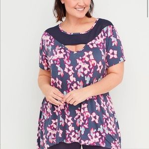 🍂🍃🍁 Bundle sale eligible! Livy Active Lane Bryant floral tunic top 22/24